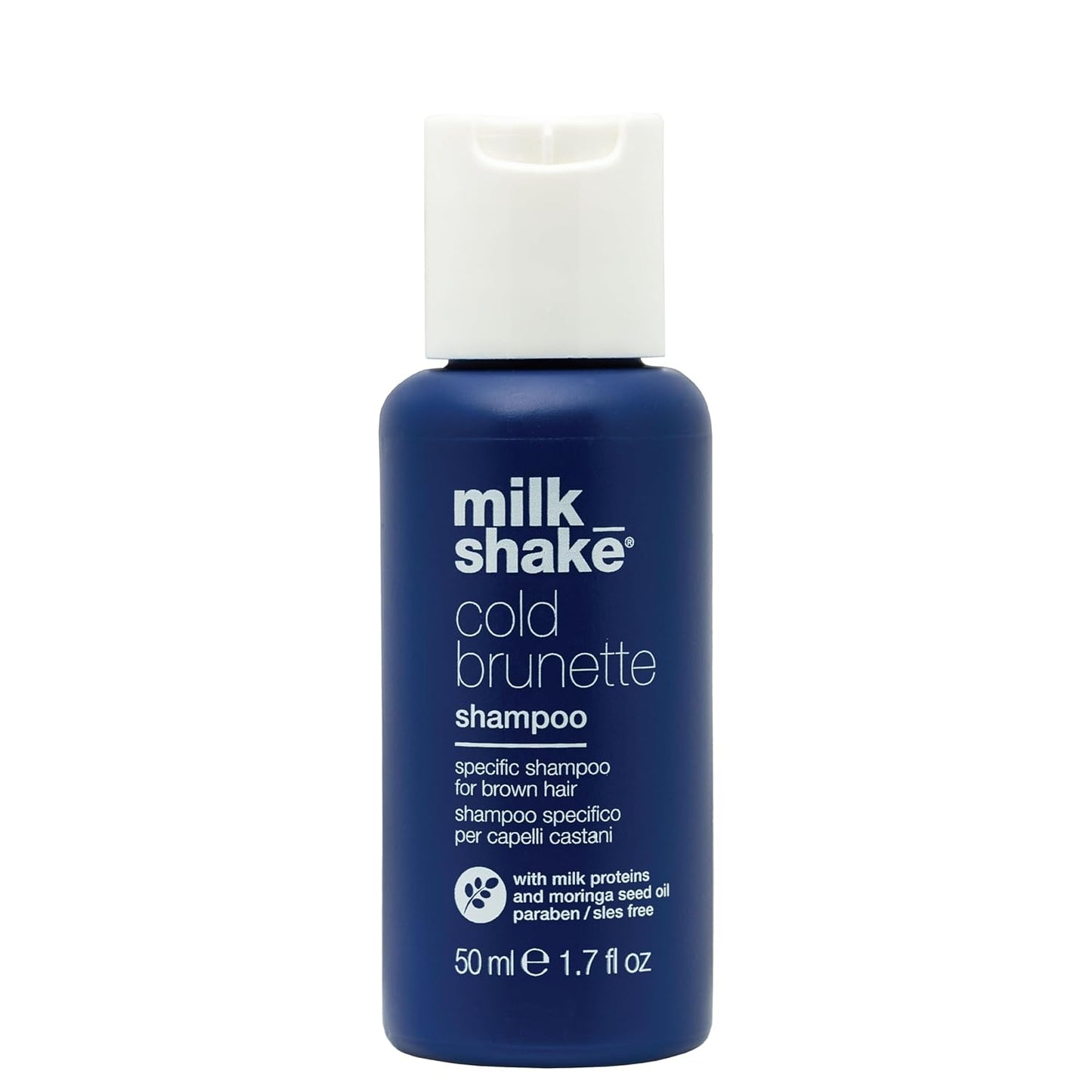 Cold Brunette Shampoo - Toning Shampoo with Blue Pigment to Neutralize Orange & Red Tones | SLS/SLES-Free, Strengthens Hair