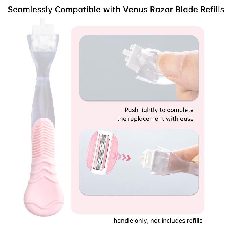 Replacement Razor Handle Compatible with Venus only, Pink