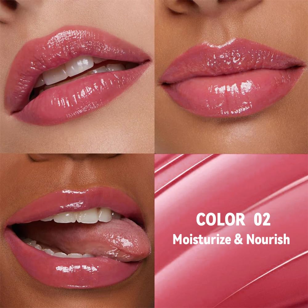 Pink Honey Tinted Lip Stain - Hydrating Lip Balm & Gloss | Moisturizing Lip Color for All Skin Tones