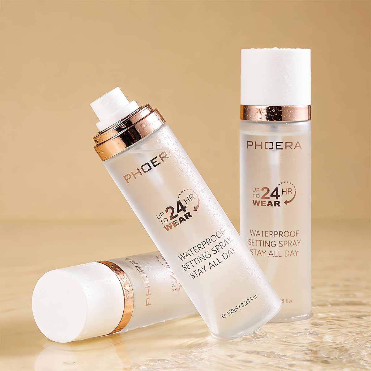 Makeup Setting Spray Long Lasting Waterproof Face Mist with Micro-Fine Pump, Oil Control & Hydrating Formula for All Day Wear, Quick-Dry Invisible Film (Flawless, 1PCS)