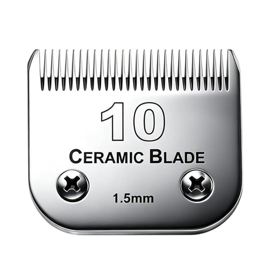 10 Blade Dog Grooming Clipper Blades Compatible with Andis Dog Clippers,Detachable Stainless Steel Blade,Size 10, 1/16-Inch Cut Length