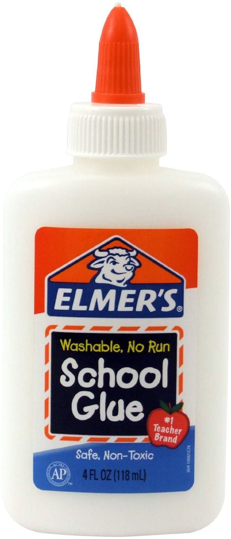 Elmer's Washable No-Run School Glue, 4 oz, 3 Pack