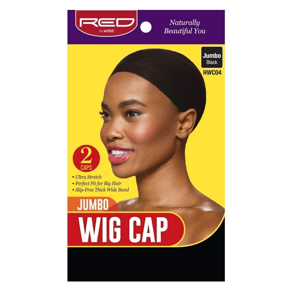 Jumbo Wig Caps - 2PCS Black Stocking Caps for Comfortable Fit
