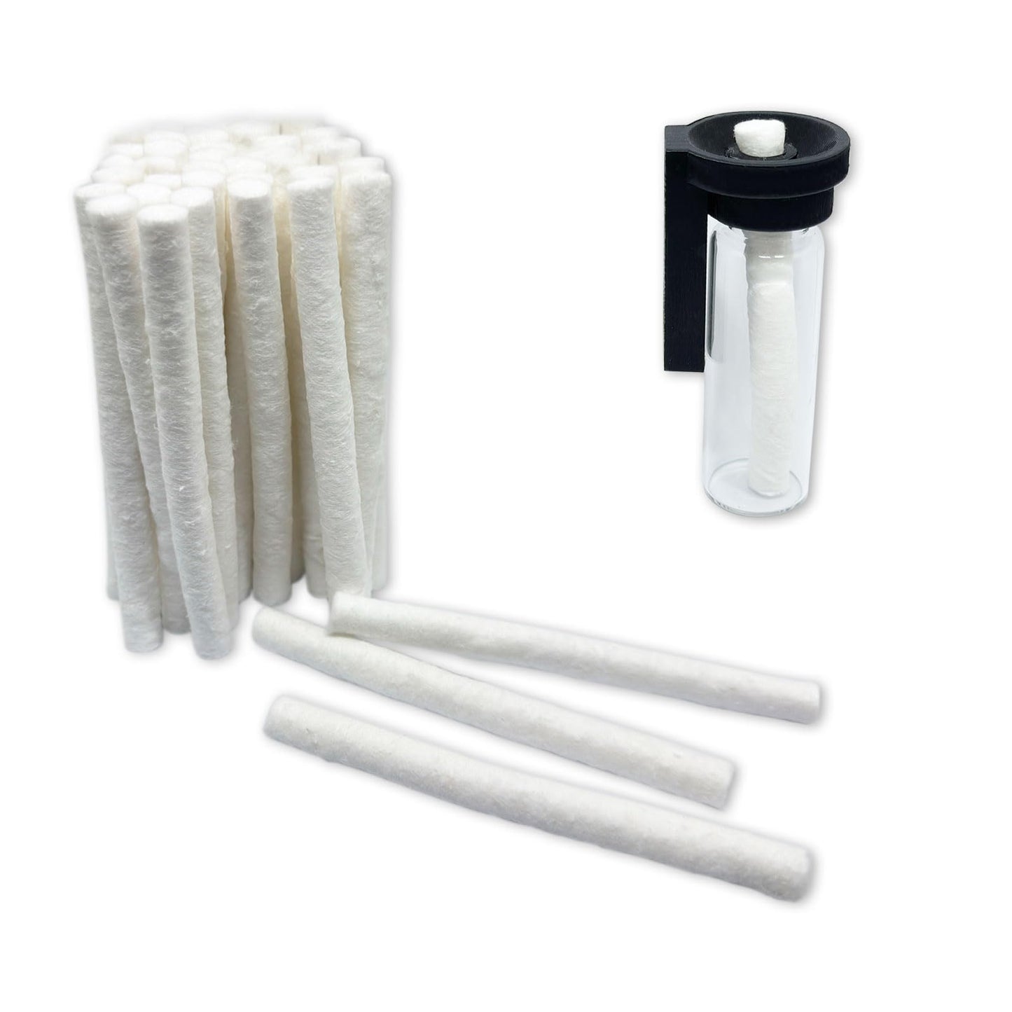 Daerky Jumping Spider Water Fountain Replacement Cotton roll, Absorbent Cotton Swab,Length 10 cm (50)