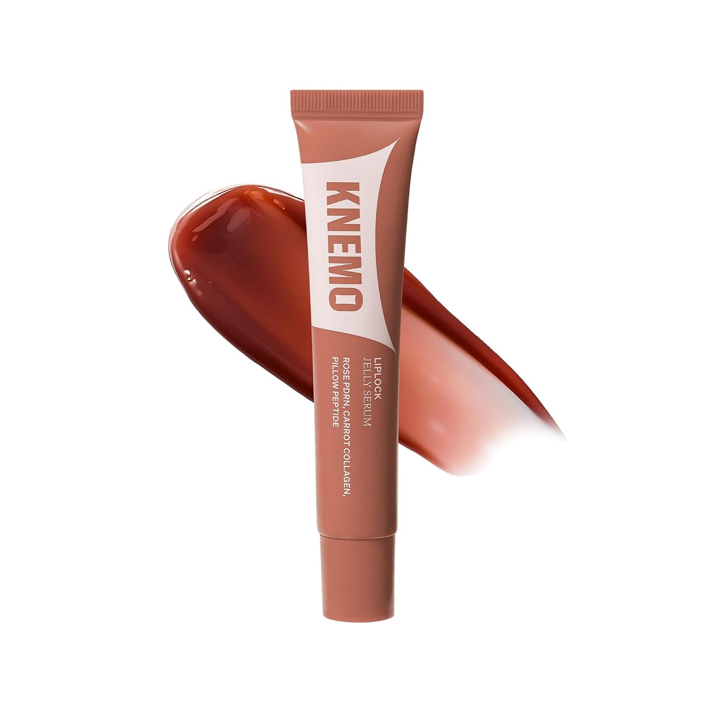 LipLock Jelly Serum for Dry Lips - Hydrating, Plumping Glossy Mask with Rose PDRN & Carrot Collagen | Crystal Clear