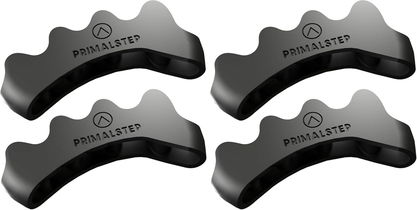 PrimalStep Toe Separators - Bunion Corrector & Plantar Fasciitis Relief | S/M Size