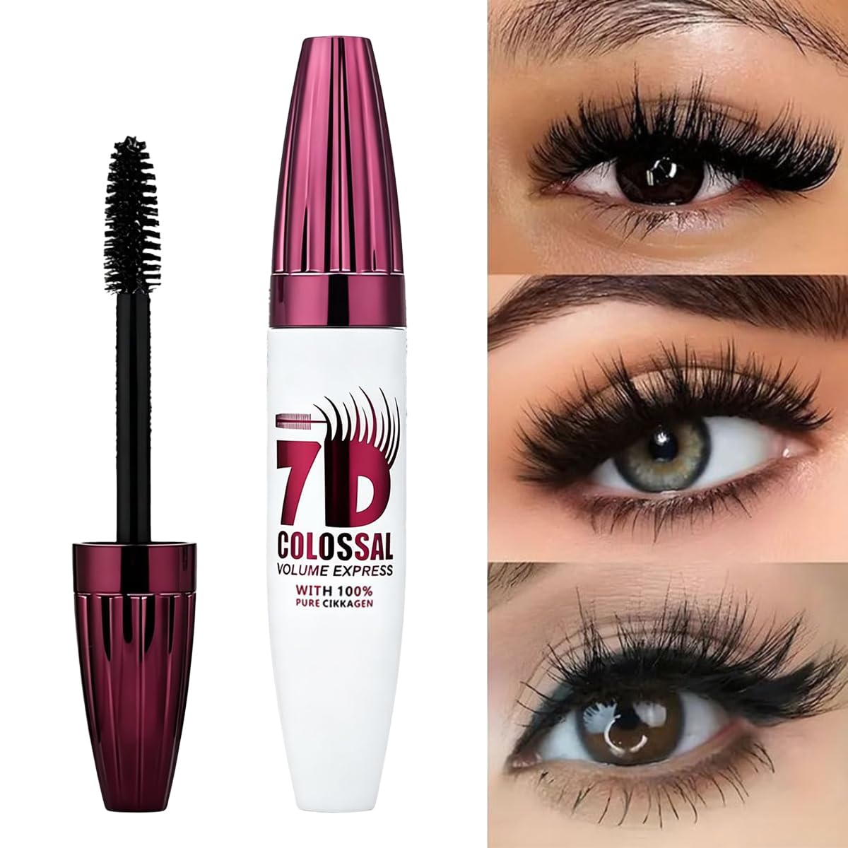 Waterproof Volume Mascara - Black Lengthening & Thickening Formula | 2-Pack for Fuller, Softer Lashes