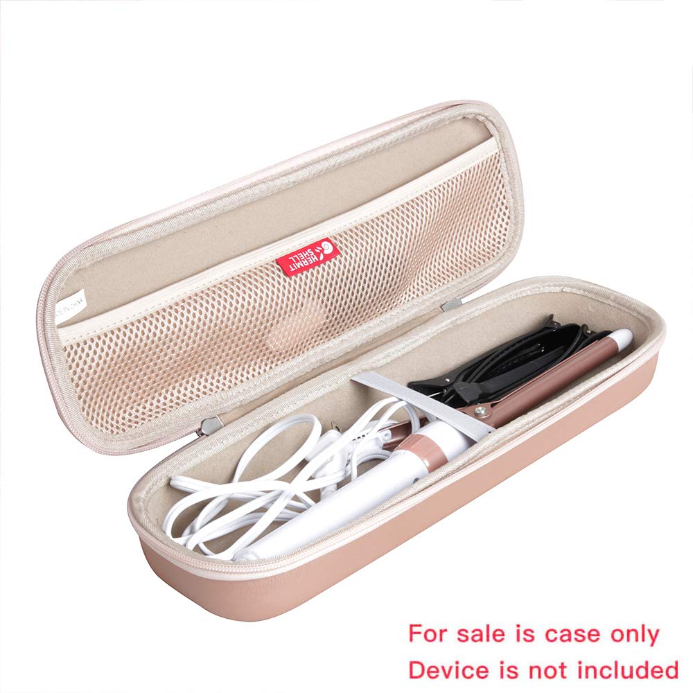 Hermitshell Hard Travel Case for Conair Double Ceramic Curling Iron 0.5 Inch / 0.75 Inch / 1 Inch / 1.25 Inch / 1.5 Inch Curling Iron (Rose Gold)