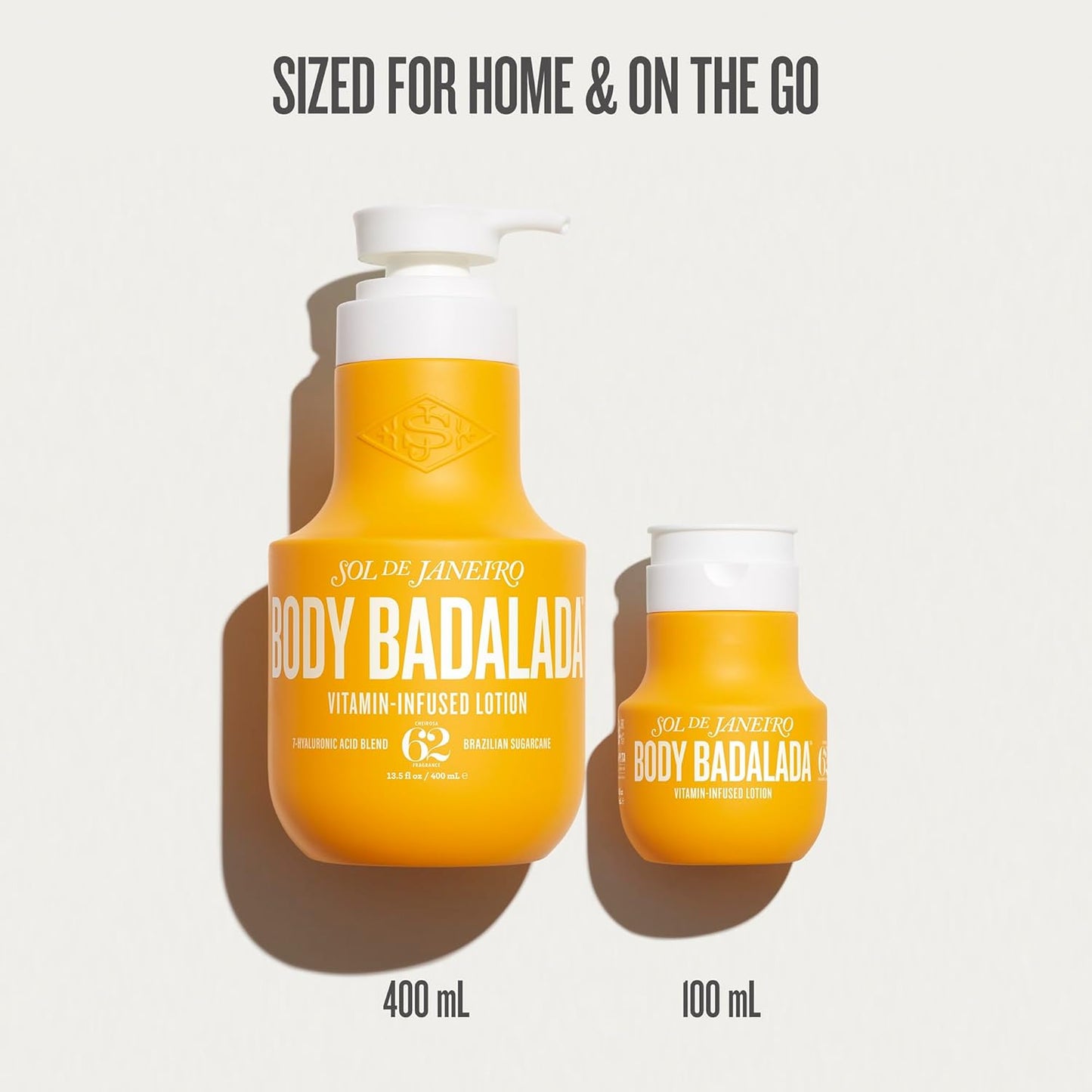 Body Badalada Vanilla Lotion - Vitamin-Infused Cheirosa 62 Fragrance | 13.5 fl oz & 3.3 fl oz Bundle