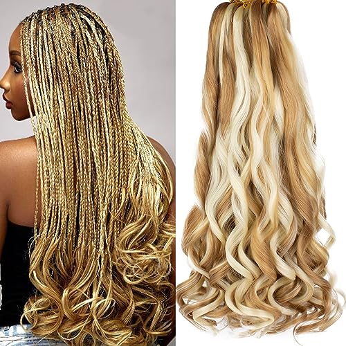 XTREND 22 Inch Pre Stretched French Curls Braiding Hair - 8 Packs 27M613#