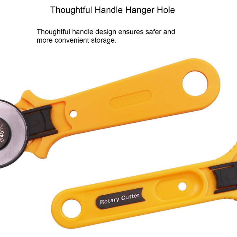 2 PCS Rotary Cutter Set 1.1Inch/28mm and 1.8Inch/45mm Slide Out Safety Blade Guard for Fabric Paper Leather Felt DIY Sewing