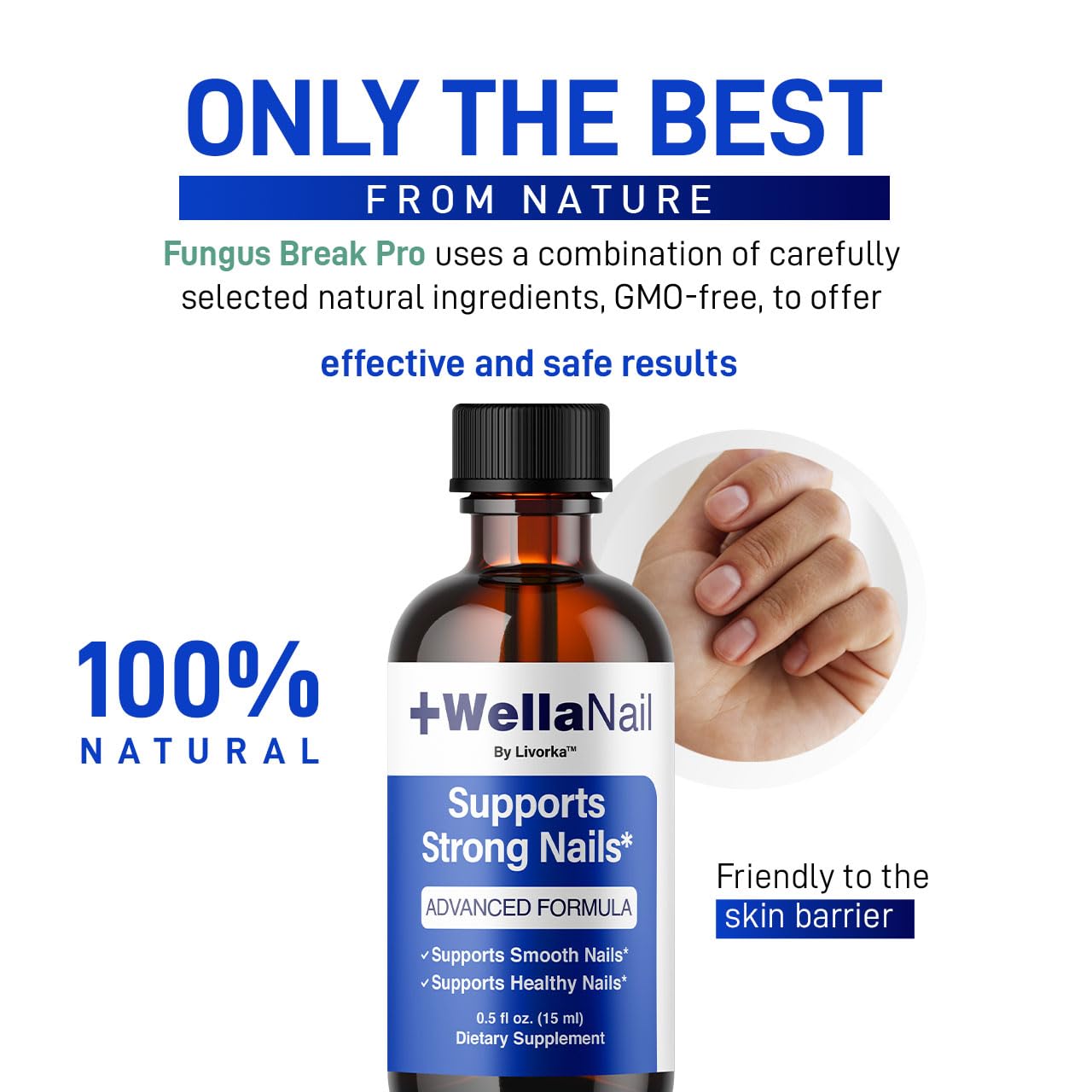 WellaNail Drops - Advanced Liquid Nail Supplement for Maximum Strength & Health | 2-Pack, All-Natural Formula