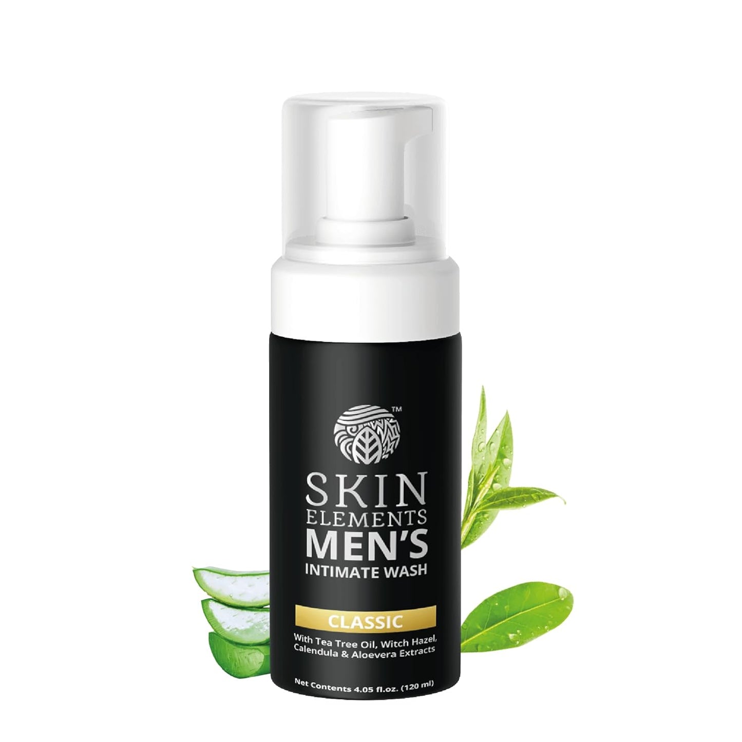 Intimate Wash for Men - pH Balanced Foaming Cleanser with Tea Tree Oil & Aloe Vera | Soothes & Refreshes | 4.05 fl. oz.