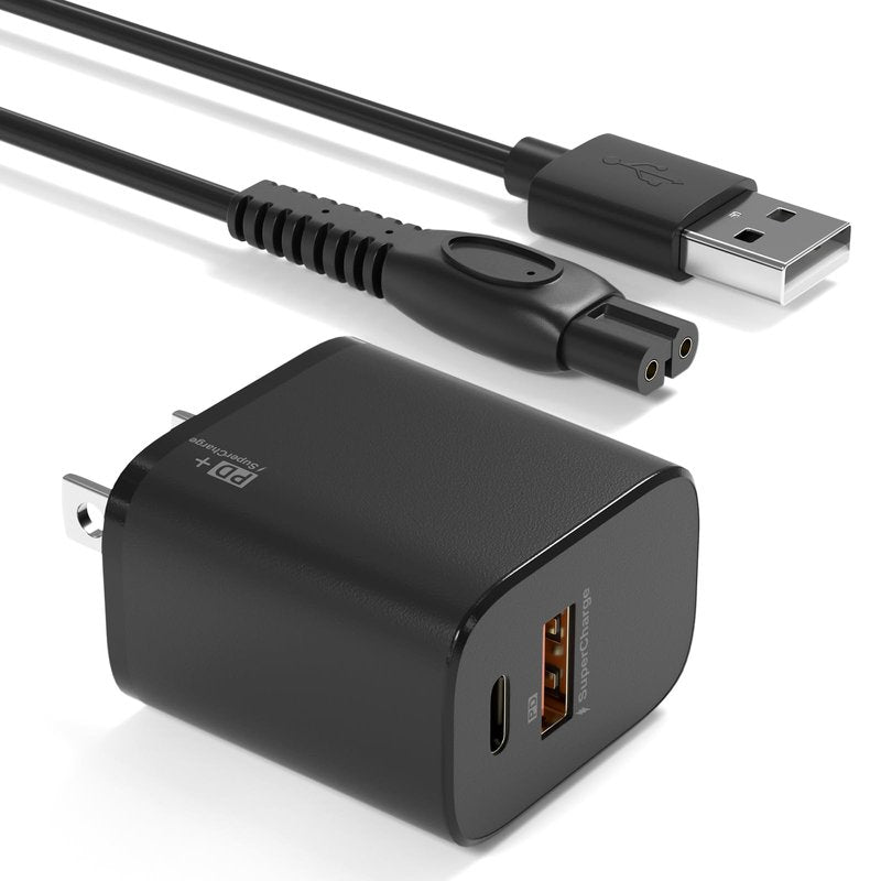 BIYTC 5V Charger Compatible with Philips Norelco qp2724 mg5910 mg9525 mg7910 MG9510 MG9520 PQ888 PQ889, One Blade Power Cord for Philips Norelco Shaver 2400 3600 USB Charging Cable