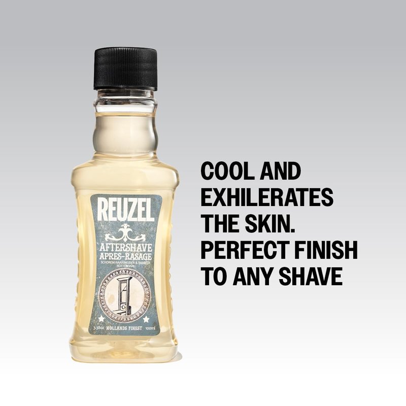 Reuzel Wood and Spice Aftershave, End Your Shave in Style, 3.38 oz