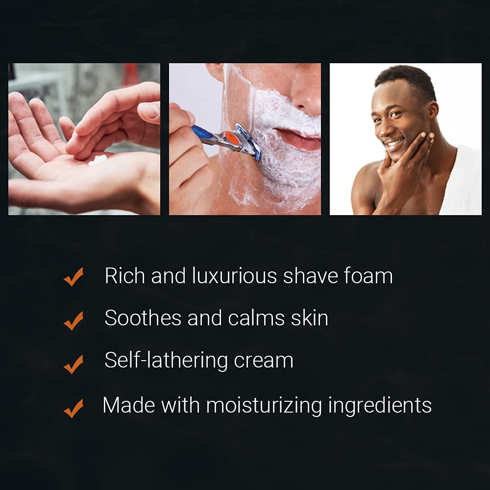 Woody's Shaving Essentials, Shave Lather for Men - Rich & Creamy Shave Foam, Shaving Cream for Men, Reduced Irritation, 6 fl oz