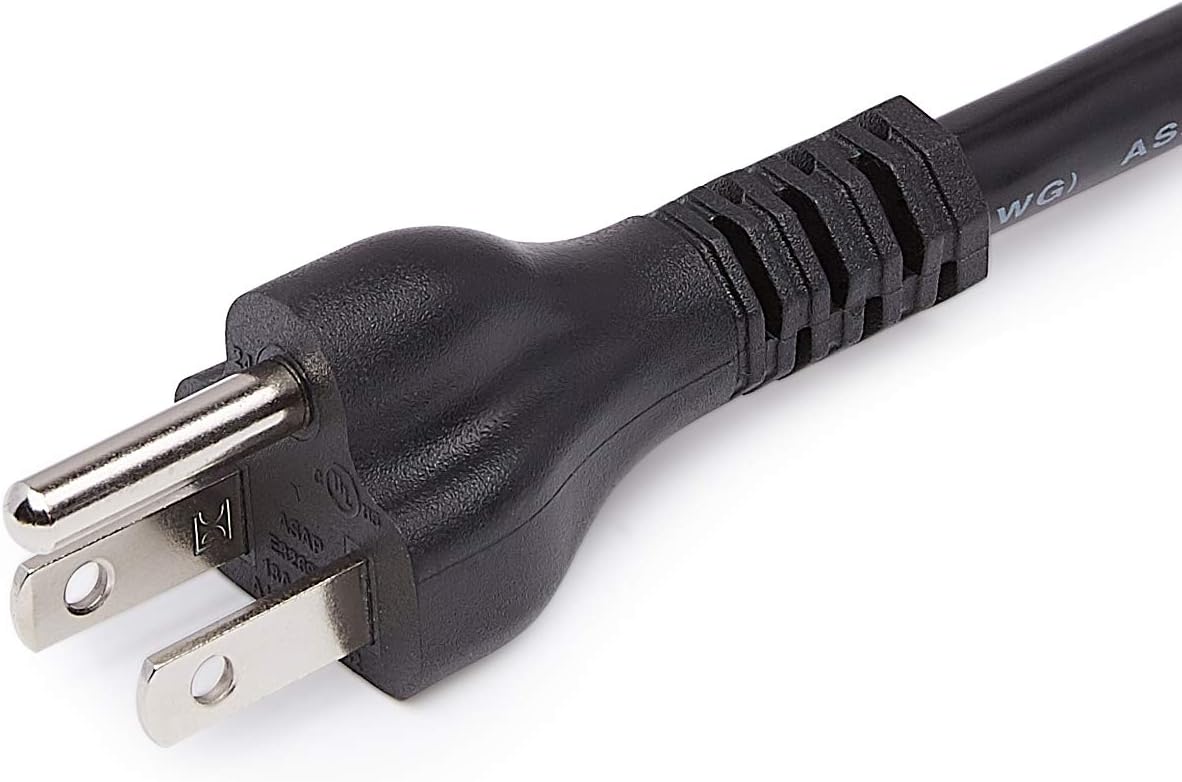 Extension Cord 10 Ft - 3 Prong Outlet Extender for Indoor Use | 13 Amps, 125V, Black