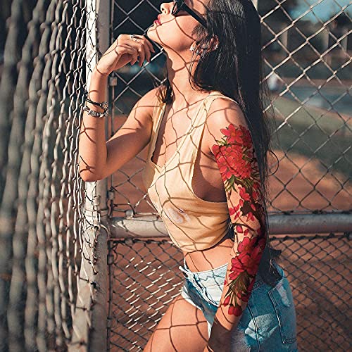 Aresvns Pattern 04 Flowers Temporary Tattoo Sleeve for Women