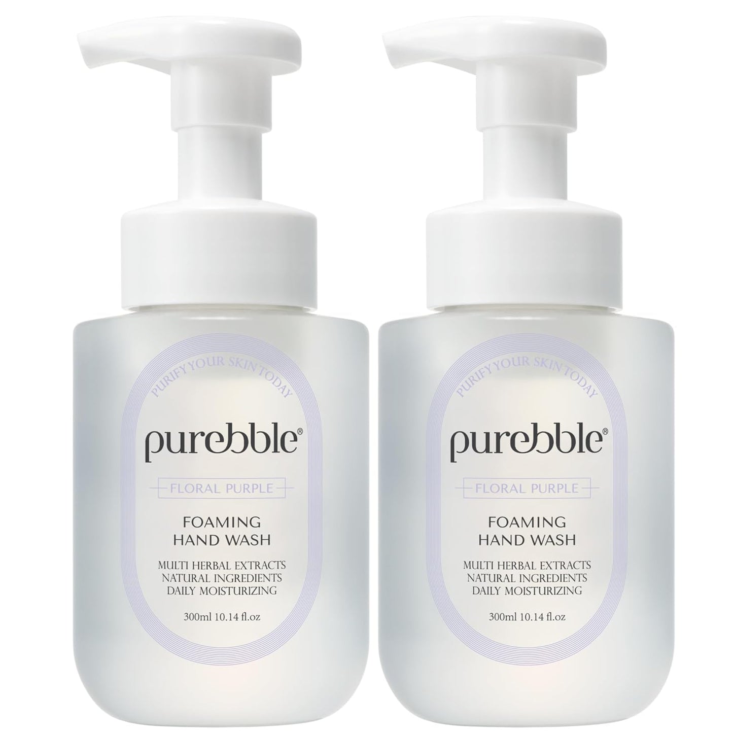 Hyaluronic Acid Foaming Hand Wash - Soft Pink Berry Scent | Hydrating Botanical Extracts | 2 Pack