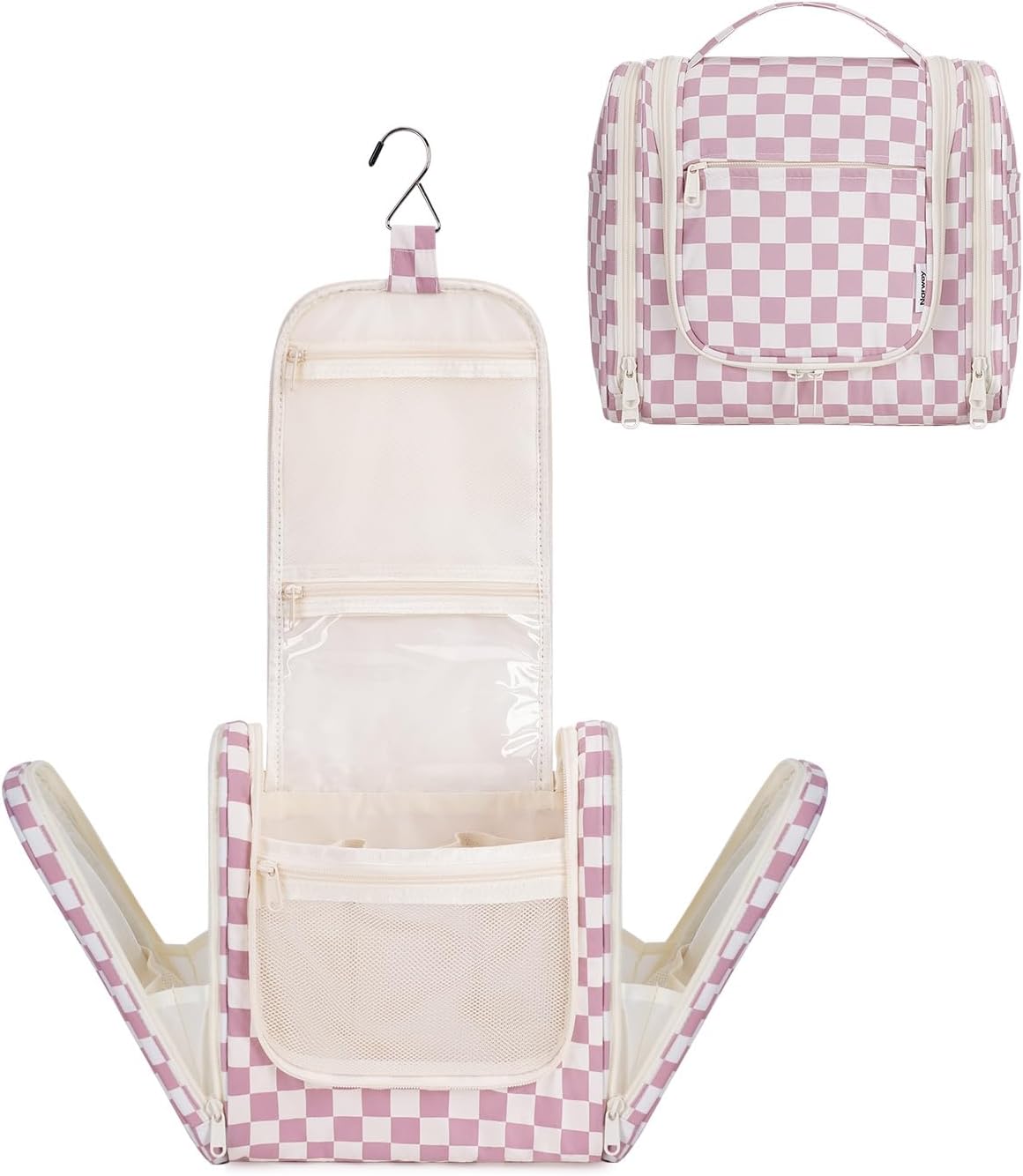 Hanging Toiletry Bag for Women - Travel Makeup Organizer with Multiple Compartments | Perfect for Cosmetics & Toiletries