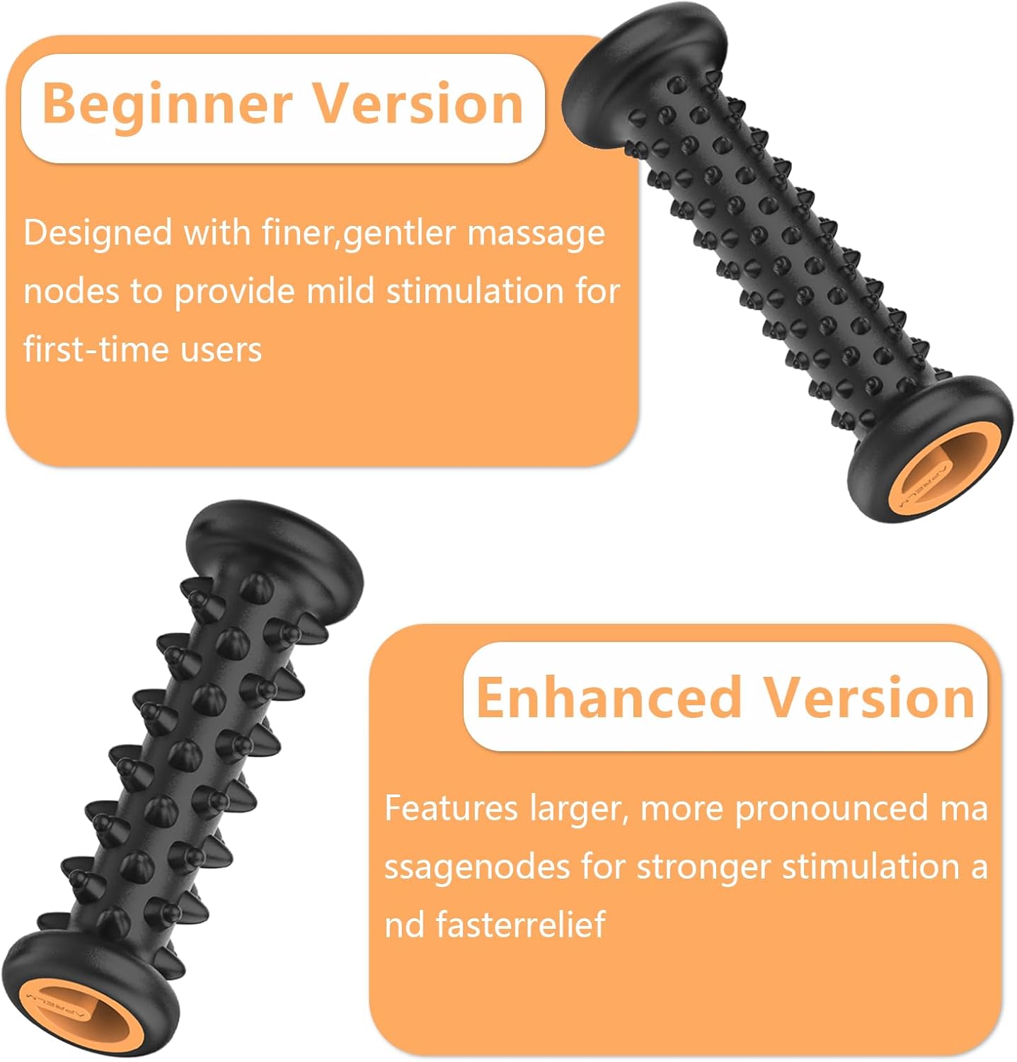 Foot Massager Roller Set for Plantar Fasciitis Relief - Professional 2-Pack | Home & Office Use, Perfect Gift for Parents & Friends