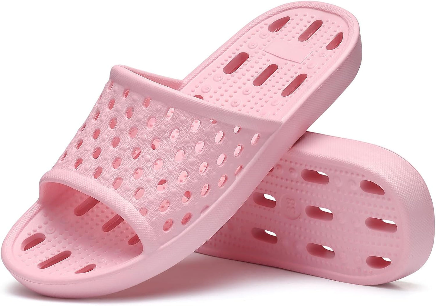 Shower Shoes for Women - Non-Slip Quick Dry Slippers | Lightweight Pool Sandals with Drain Holes for Beach & Gym