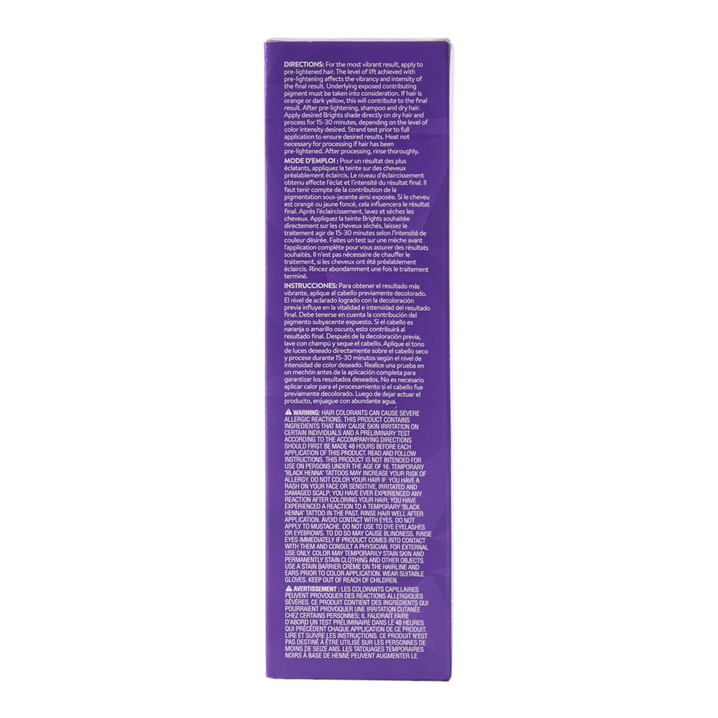 Brights Semi-Permanent Hair Color - Vibrant Purple Shade for Lasting Color