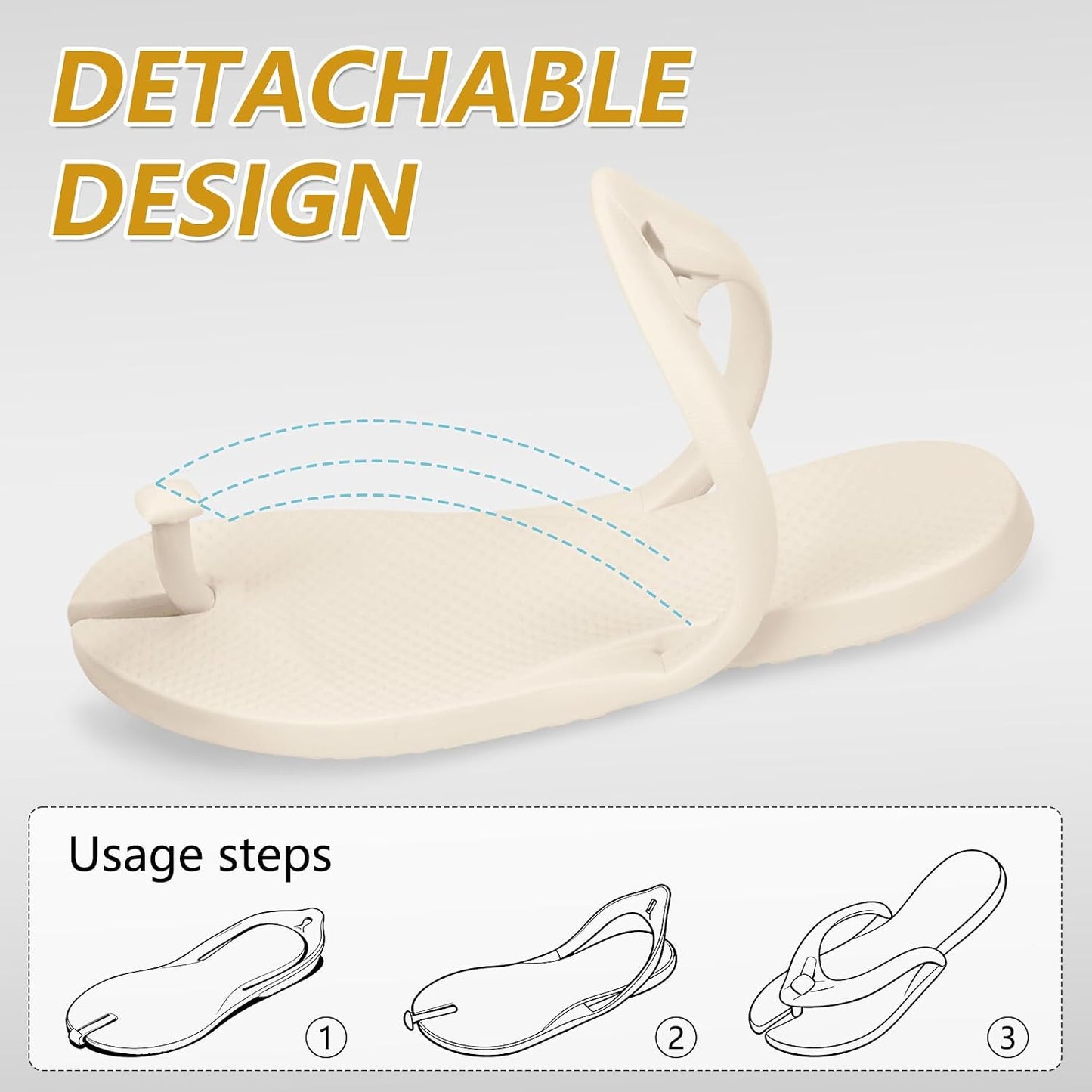 Quick-Dry Flip Flops for Women & Men - Lightweight Non-Slip Travel Slippers | Summer Beach Sandals