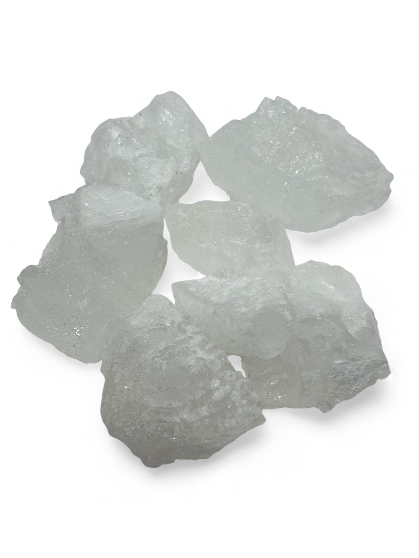 PACHAMAMA ESSENTIALS Alum Stone Natural - White Alum Crystal Rock - Piedra De Alumbre Natural - Natural Deodorant & Antiperspirant, Clear (8 oz)