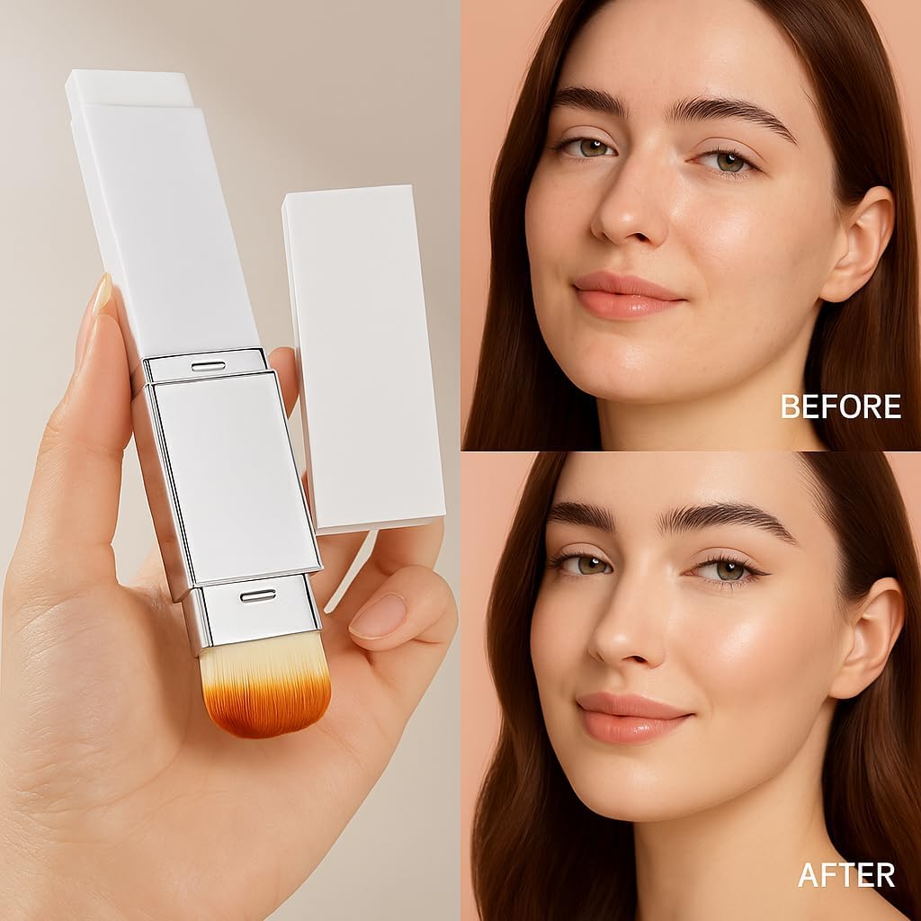 Korean Color Changing Foundation Stick - Blanc Cover Cream with Volufiline & Collagen | Dewy Finish, White