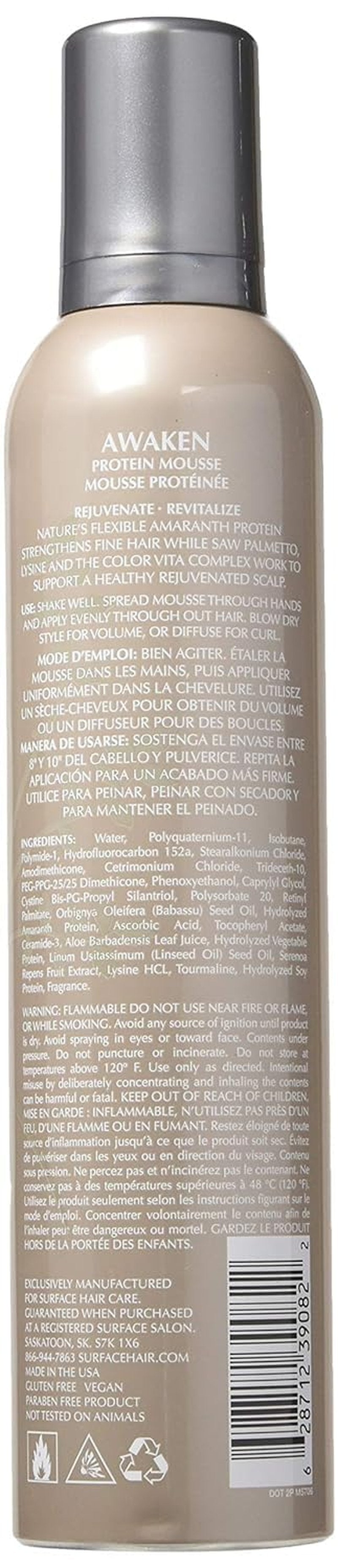 Awaken Mousse - Color Safe Volumizing Hair Mousse for Thickening | Sulfate-Free, 8.8 oz