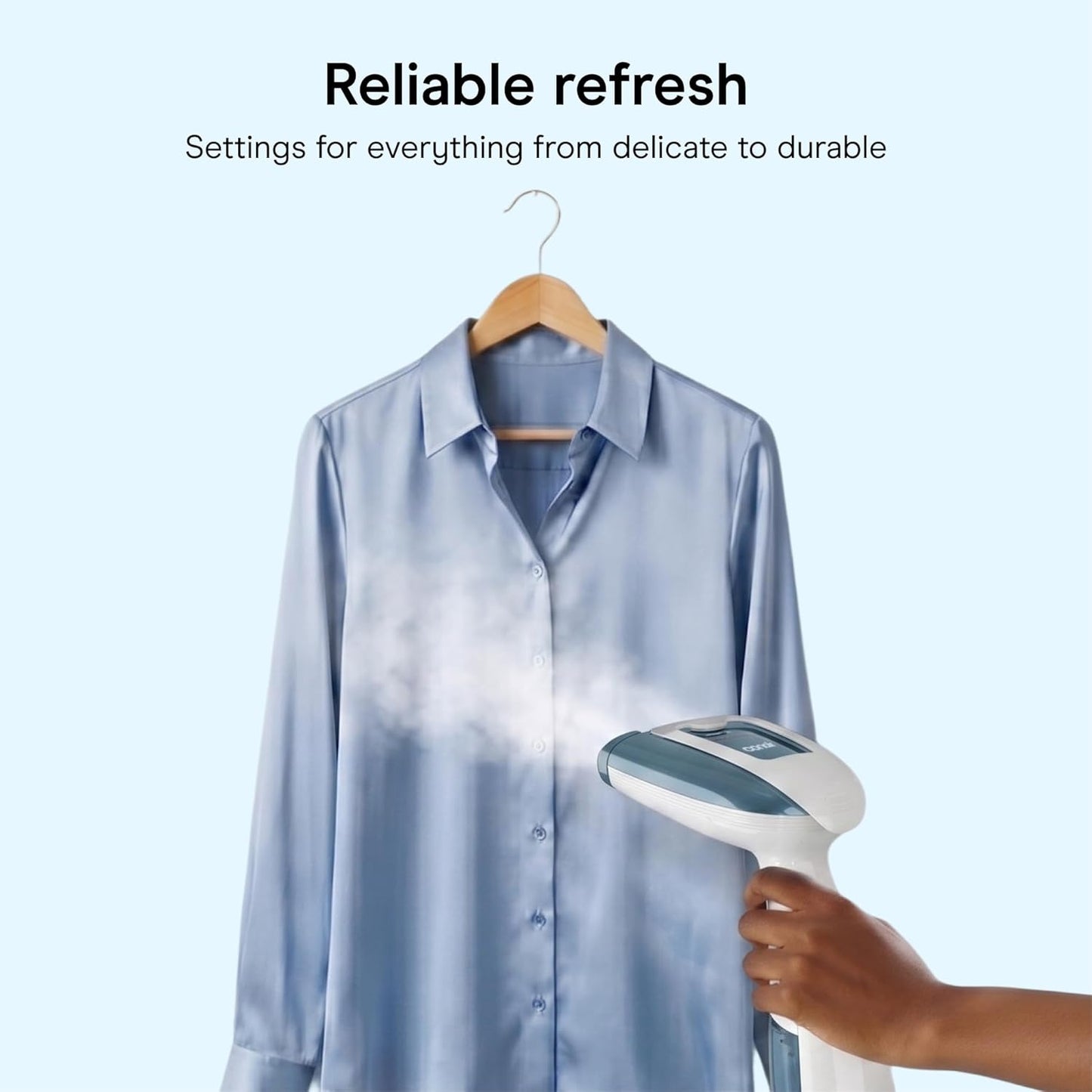 Conair Handheld Garment Steamer - Turbo ExtremeSteam 1875W | Portable Blue Fabric Steamer for Clothes