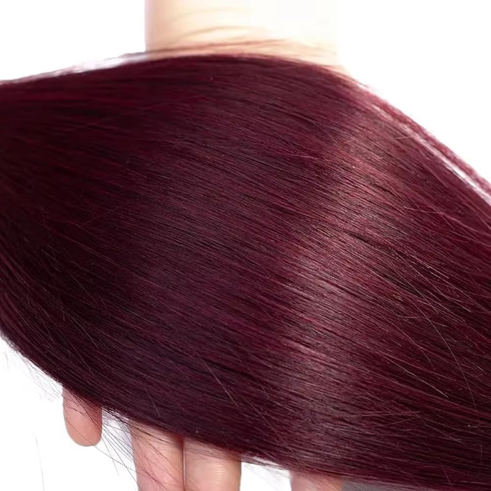 Burgundy Human Hair Bundles 99j Straight Bundles 16 18 20 inch Red Straight Human Hair Bundle Burgundy Straight Bundle