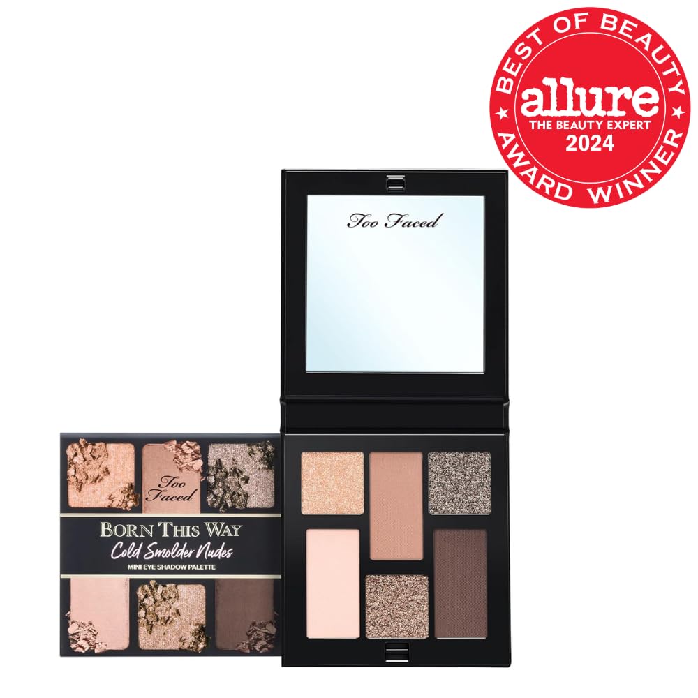 Too Faced Born This Way Mini Eye Shadow Palette - Creamy High Pigment Matte & Shimmer Shades | 0.2 Ounce