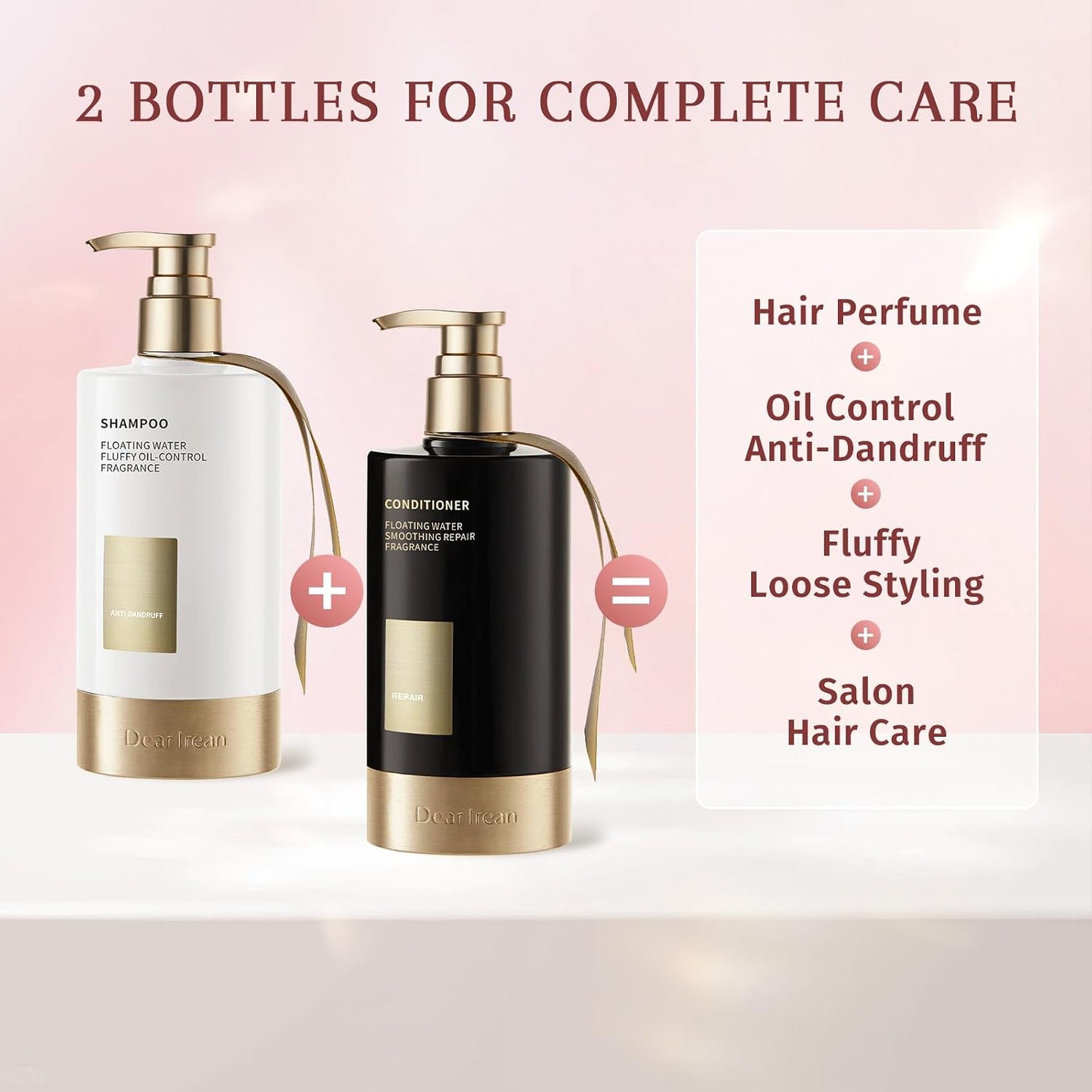 Sulfate-Free Anti-Dandruff Shampoo & Conditioner Set - Argan Oil Treatment for Oily, Dry, Damaged & Curly Hair | 27 Oz