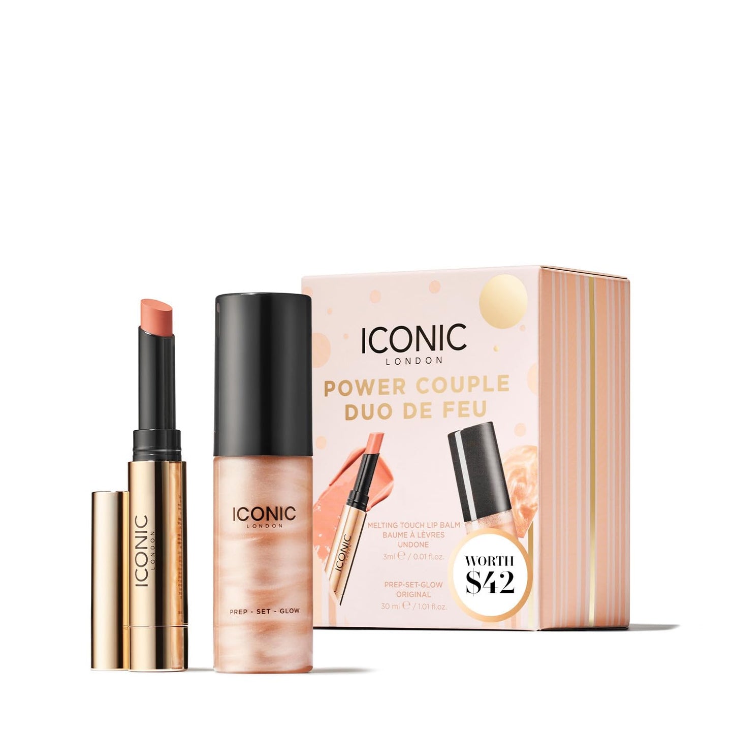 ICONIC LONDON Makeup Set - Natural Glow & Radiant Highlight | Travel-Friendly, Vegan Formula