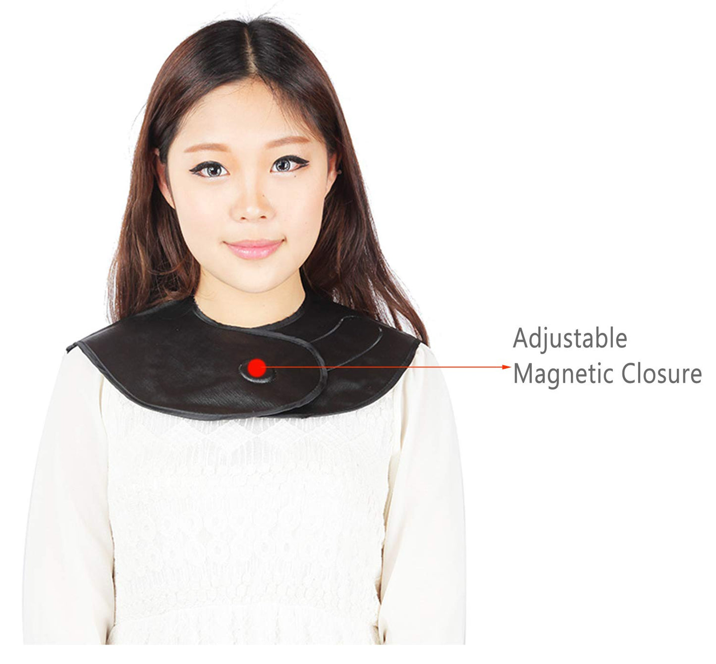 PERFEHAIR Salon Hair Cutting Collar Cape, Stylist Color Capes Guide Tools-Black