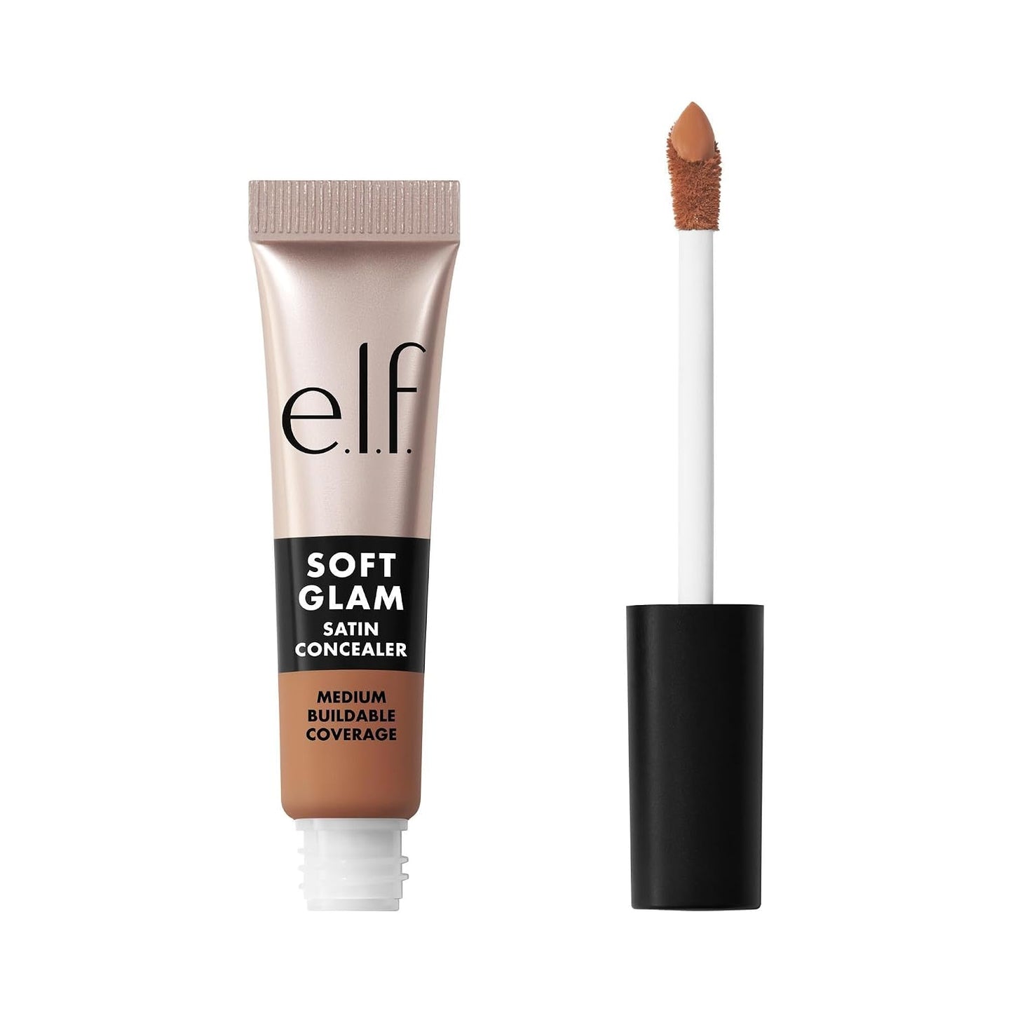 e.l.f. Soft Glam Satin Concealer - Medium Coverage for Blemishes & Under-Eye | Crease-Resistant, Vegan, 21 Light Neutral