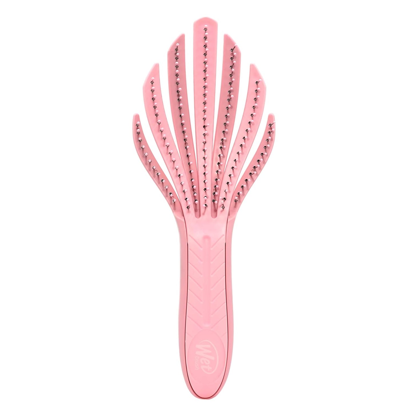 Wet Brush Go Green Curl Detangler Hair Brush - Pale Pink IntelliFlex Bristles for Easy Tangle Removal | Ideal for Curly Hair