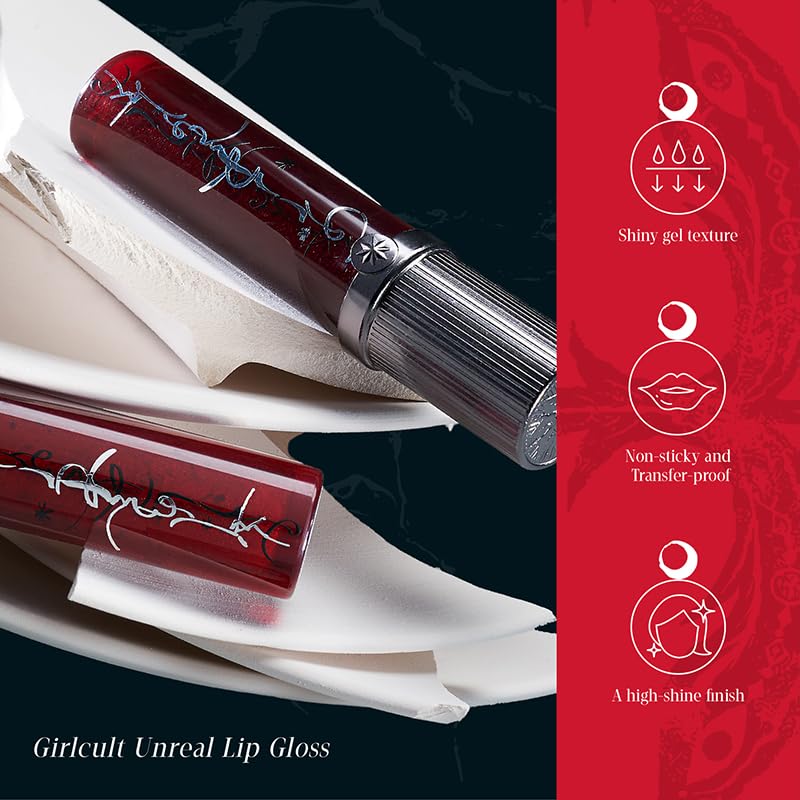 GIRLCULT Jelly Lip Glaze Tinted Gloss - Buildable Color & Glassy Shine