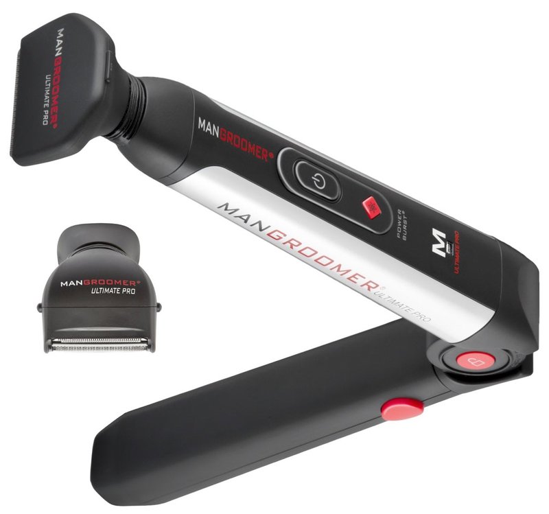 MANGROOMER Back Hair Shaver Replacement Complete Attachment Head with Shock Absorber Neck and Smooth Shaving Foil