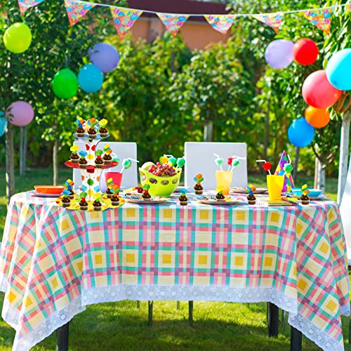 Building Block Cupcake Stand with 24 Cupcake Toppers - 3-Tier Party Decor