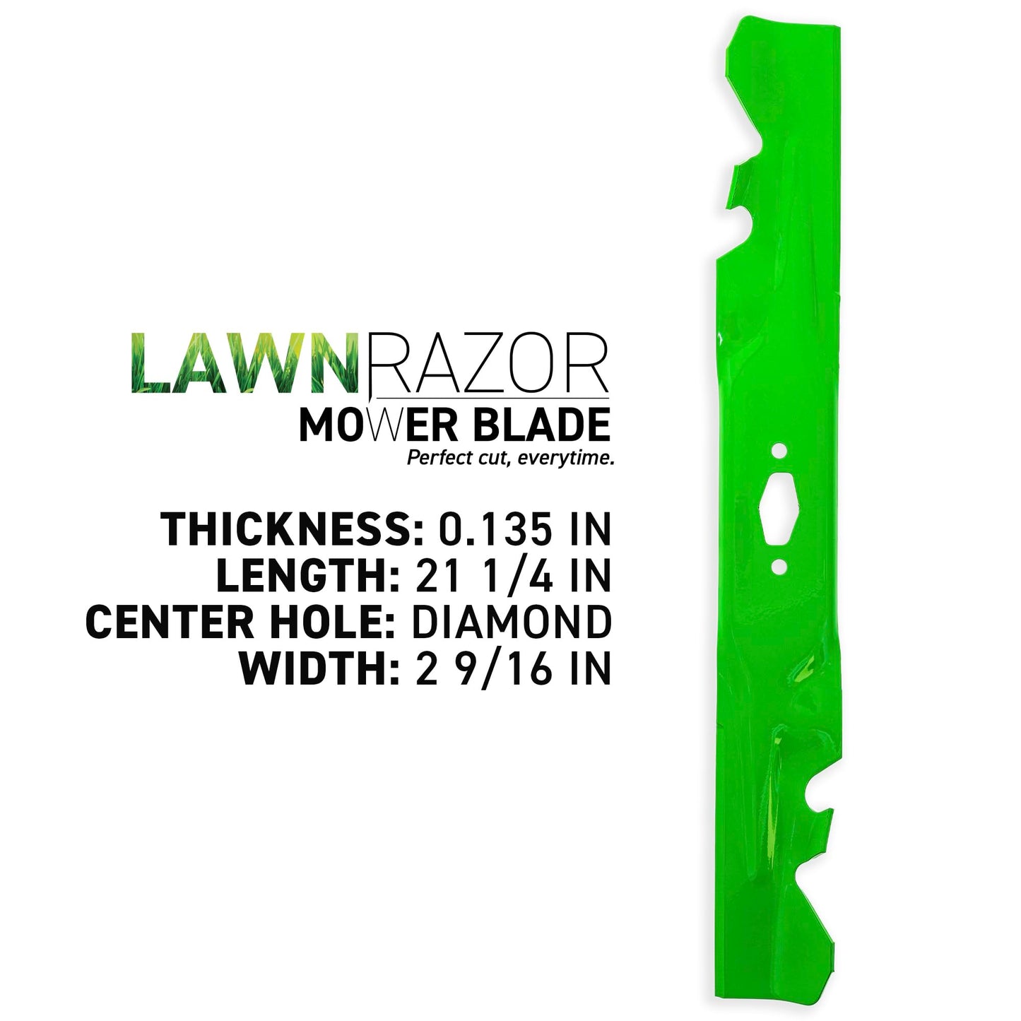 LawnRAZOR Blade for Cub Cadet MTD XT1-LT42 XT2-LX42 42-Inch Deck 742P05177A-X 742-05177A-X (Toothed) 2 Pack