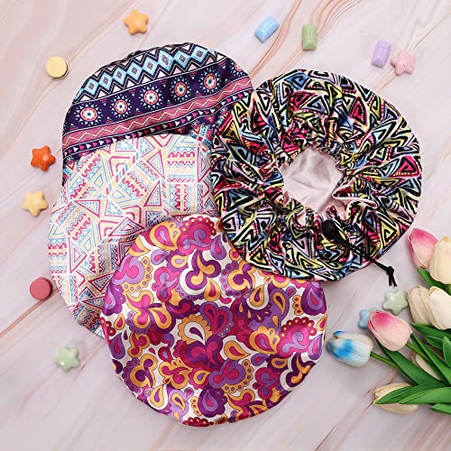 CACASO Kids Satin Bonnet 4-Pack Double Layer Reversible C-Hawaii