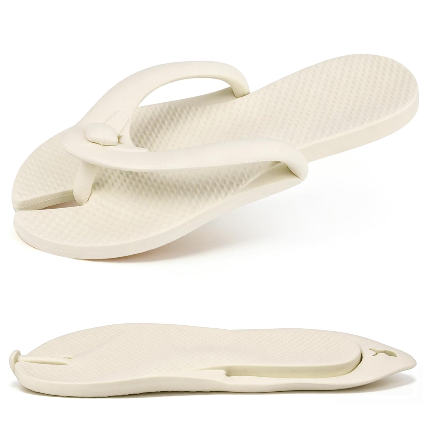 lippili Flip Flops for Women Men Quick-Dry Shower Shoes Foldable Travel Slippers Lightweight Non-Slip Bathroom Summer Beach Thong Sandals