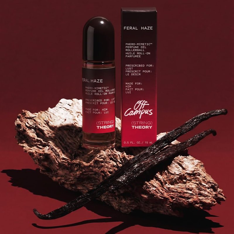 Men's Pheromone Roll-On Cologne Oil - Spicy & Smoky Vanilla Musk | Lasts 3 Hours