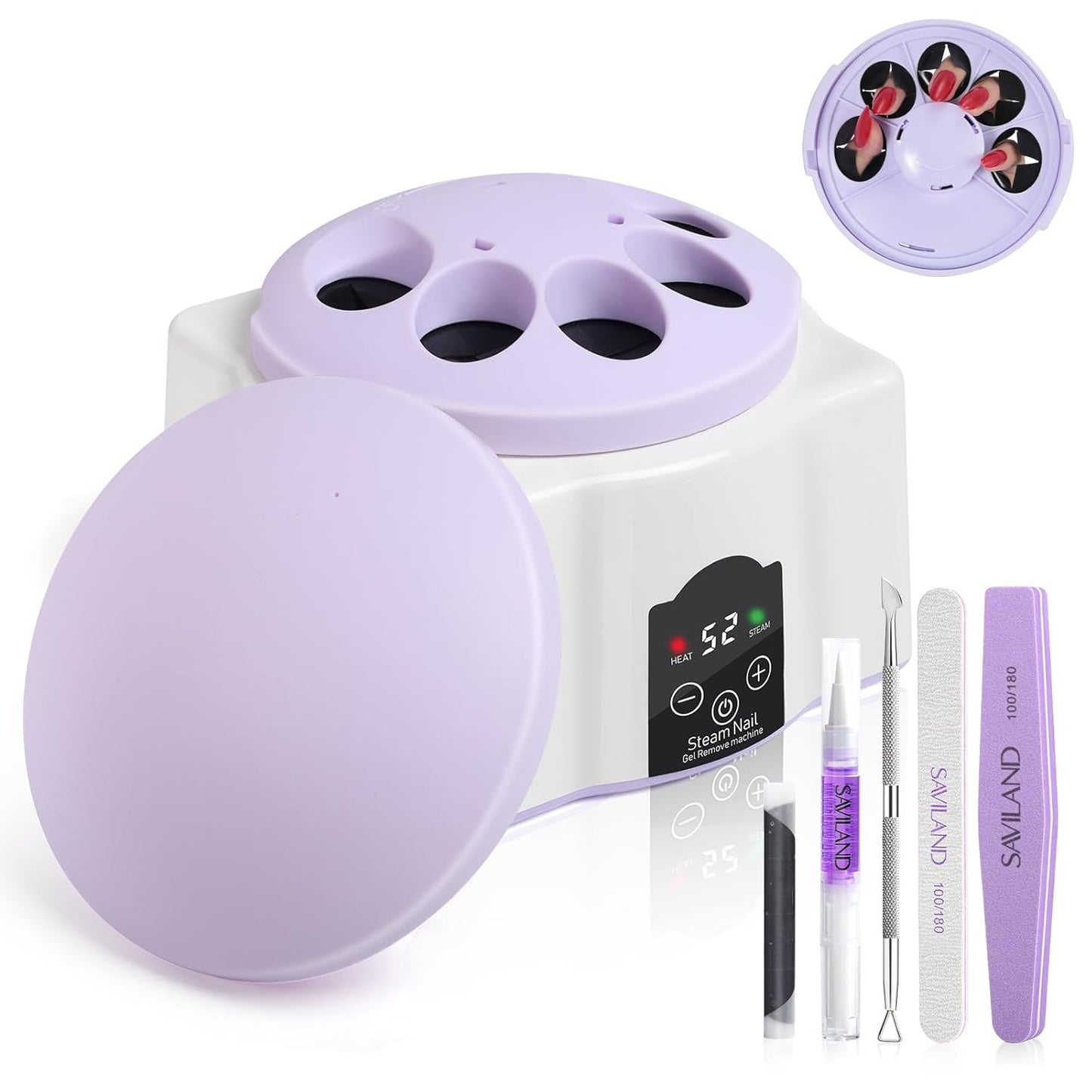 Nail Polish Remover Machine - Acetone Gel & Soaking Bowl for Acrylic Nails | DIY Home Salon Tool