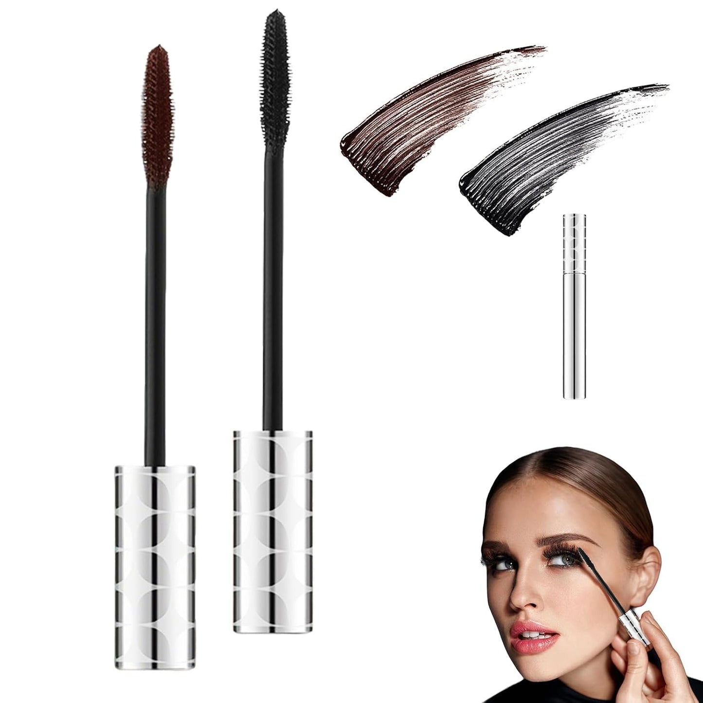 Mature Women's Mascara - Volume & Length for Thinning Lashes | Waterproof Long Wear in Black