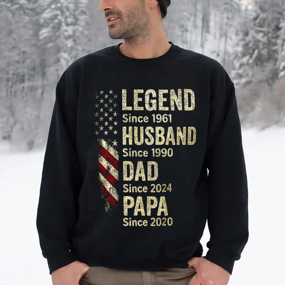 Personalized Dad Shirt, Legend Husband Daddy Papa Customized Tshirt, Personalized Gifts for Grandpa, Dad Fathers Day Tee, Grandpa Papa Shirt, Gifts for Men Hoodie/1