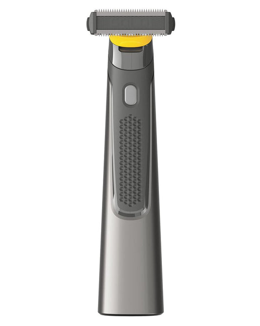 MicroTouch SOLO Titanium, Rechargeable Beard & Body Razor that Trims, Edges, Shaves, and Grooms